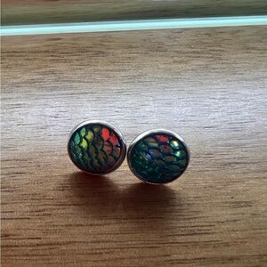mermaid stud earrings